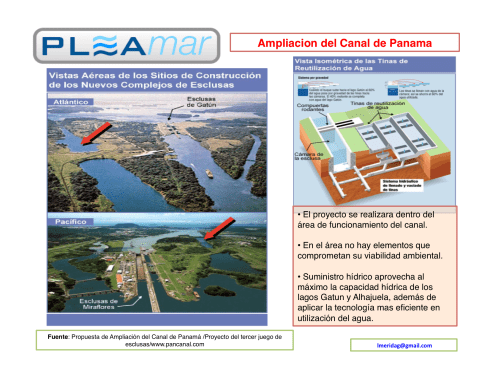 canal de panama / Vista aerea ampliacion