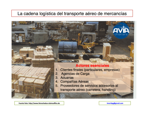 cadena logistica carga aerea