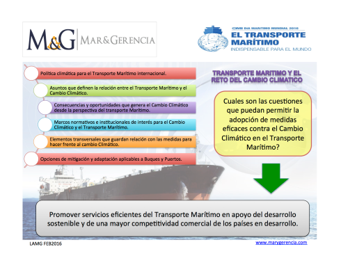 Transporte Maritimo y Cambio Climatico