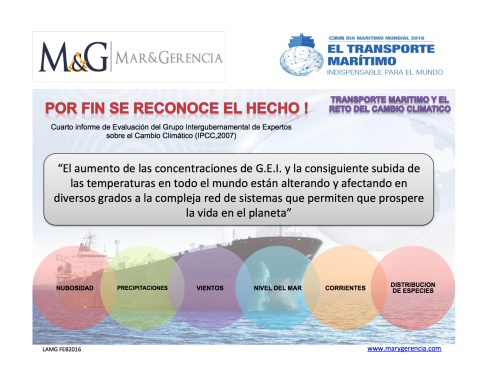 Transporte Maritimo y Cambio Climatico IPCC