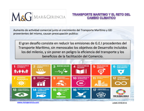 Transporte Maritimo y Cambio climatico emisiones CO2 Desarrollo sostenible